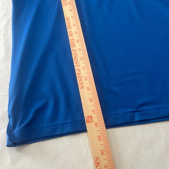 Columbia PFG Omni-Shade Polo Mens Size Large Blue Poly Blend Vented Short Sleeve - Picture 8 of 12